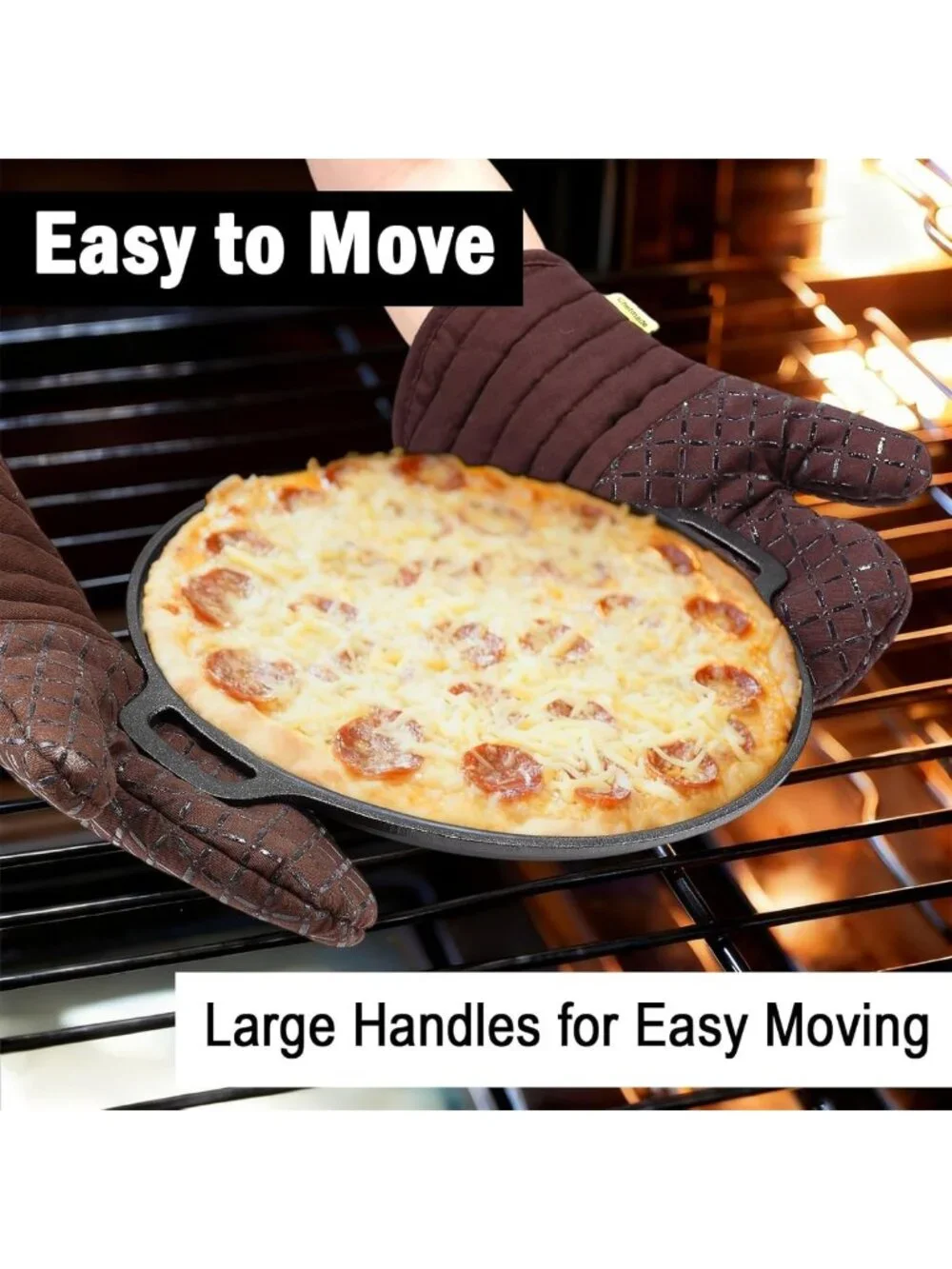 Heavy-Duty 13.8 Inch Cast Iron Pizza Pan - Versatile Comal for Oven, Grill